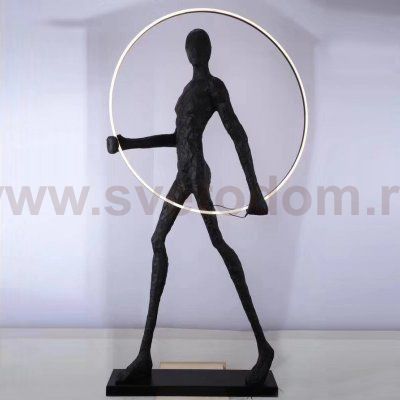 Торшер Man carries light circle Loft Concept 41.176