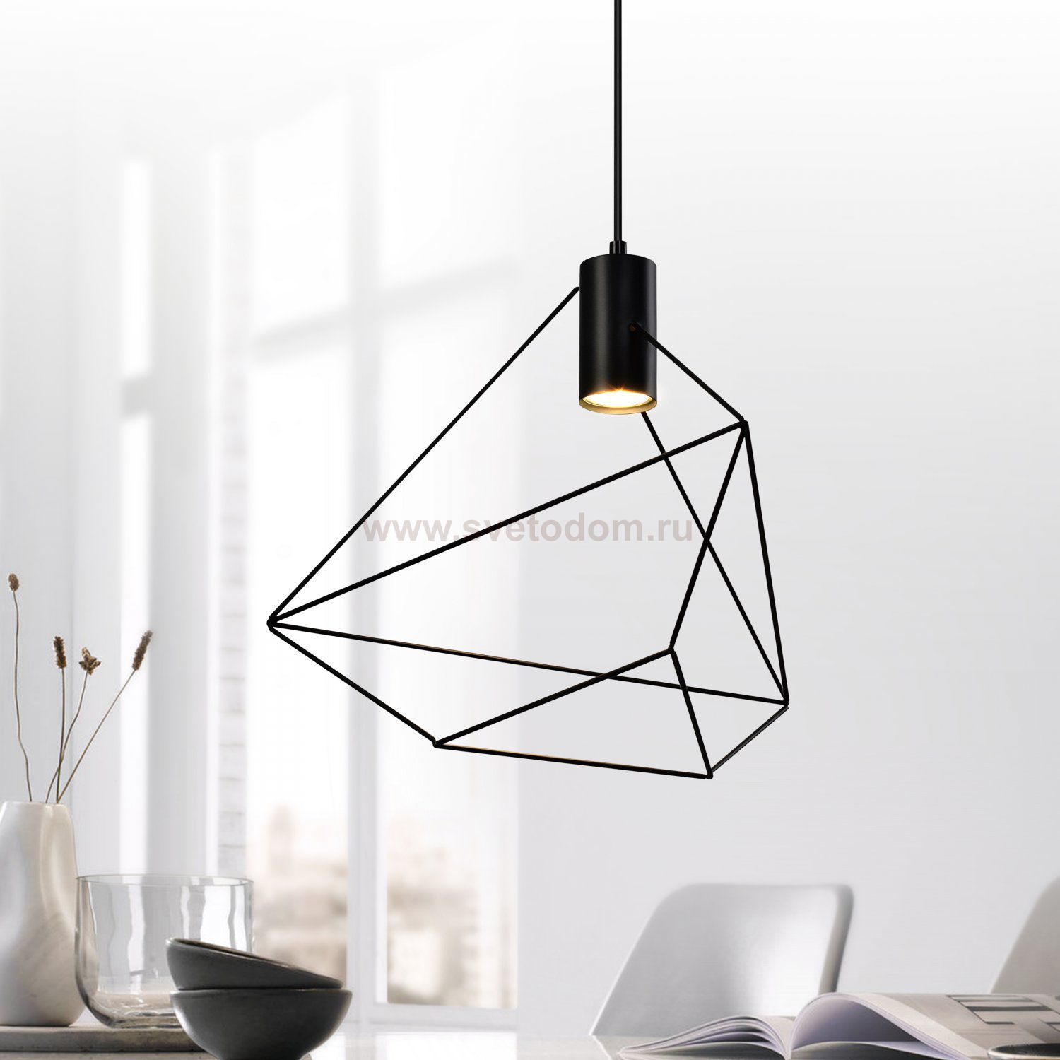 Светильник подвесной (подвес) Rivoli Ella 4143-201 1 х GU10 25 Вт потолочный