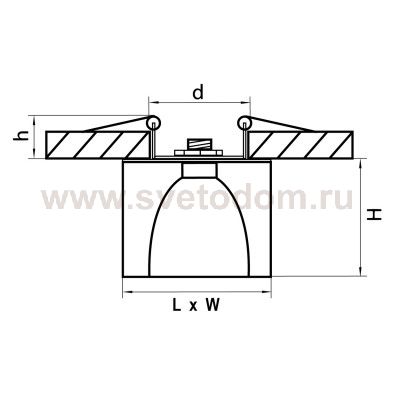 Светильник встраиваемый Lightstar 4146 Meta