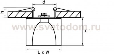 Светильник встраиваемый Lightstar 4149 Meta