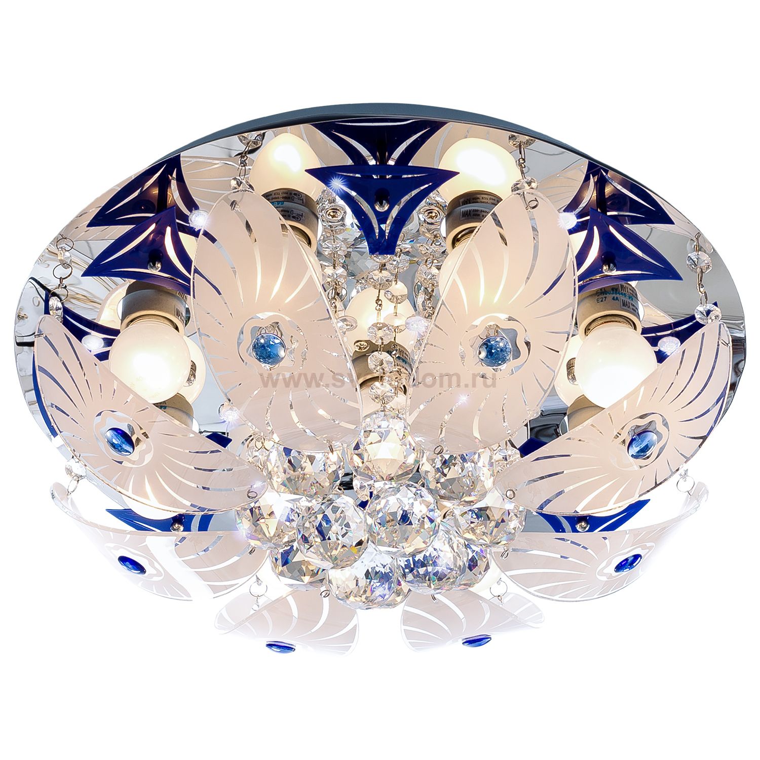 Потолочный светильник Экономсвет 4150/9CR+BL RC RBPLED