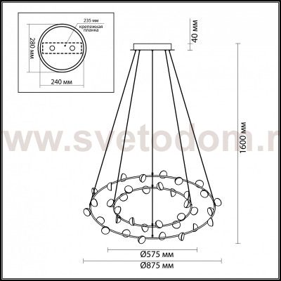 Люстра Odeon light 4156/99L VERICA