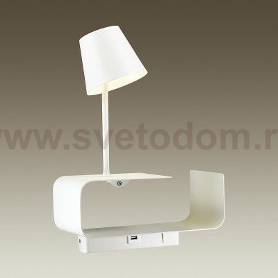 Настенный светильник - полка с подсветкой / USB Odeon light 4161/6WL SVEN