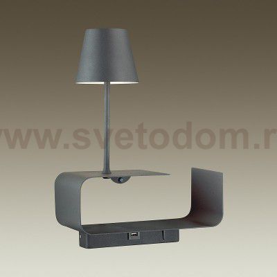 Настенный светильник - полка с подсветкой / USB Odeon light 4162/6WL SVEN
