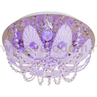 Люстра круглая Экономсвет 4174/9CR RC RBPLED