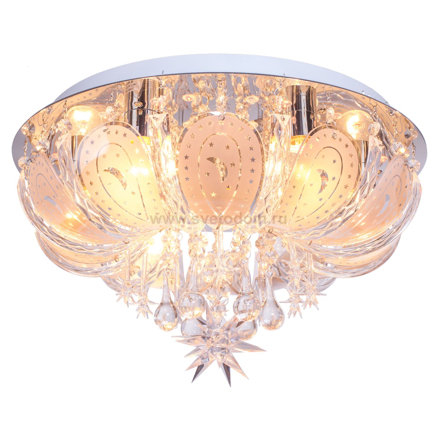 Светильник ЭкономСвет 4177/7CR RC RBPLED