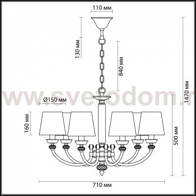 Люстра Odeon light 4183/6 CHESTER