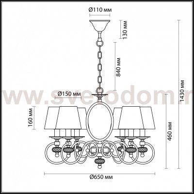Люстра Odeon light 4185/6 ORSA