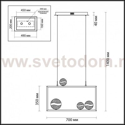 Подвесной светильник Odeon light 4192/31L DOMUS