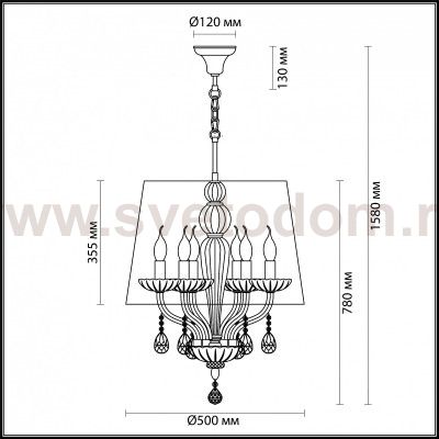 Люстра Odeon light 4195/6 TEONA