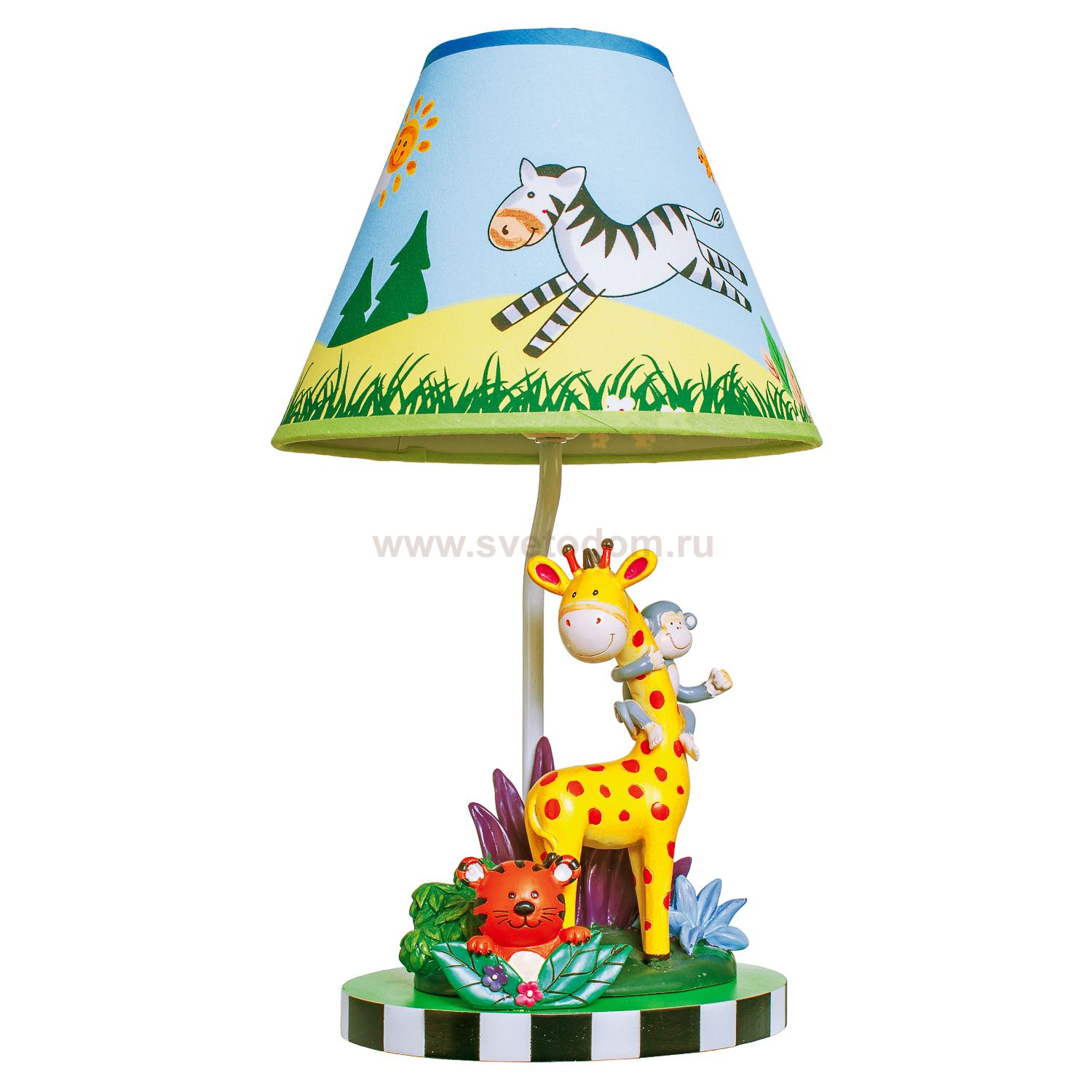 Детская настольная лампа 42011/1T YL+BU+GN Gerhort