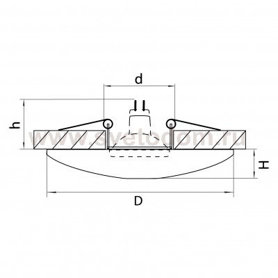 Светильник встраиваемый Lightstar 42122 Ceramo
