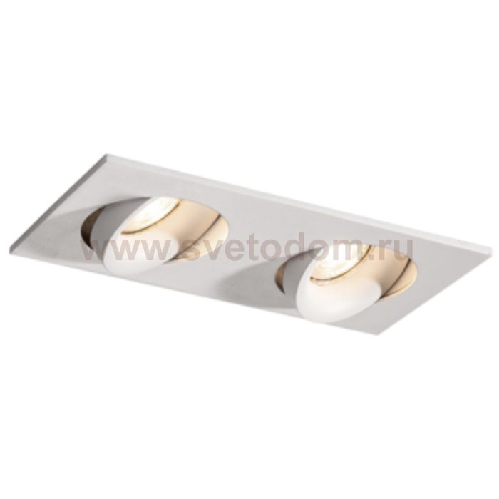 Встраиваемый двойной спот TIMA c поворотом Белый Loft Concept 42.129