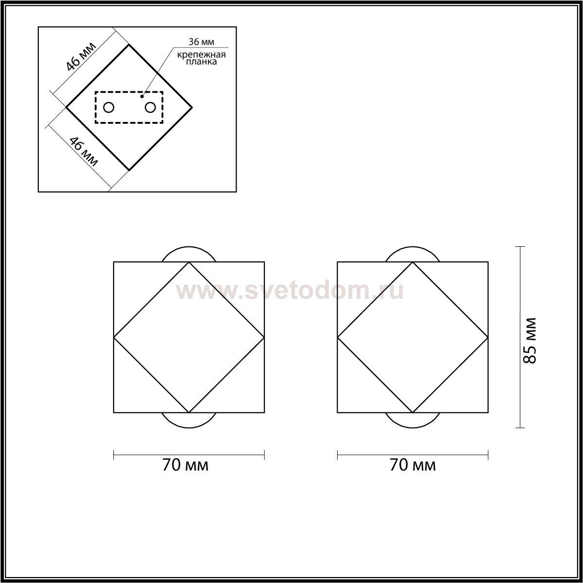 Настенный светильник Odeon light 4218/4WL DIAMANTA