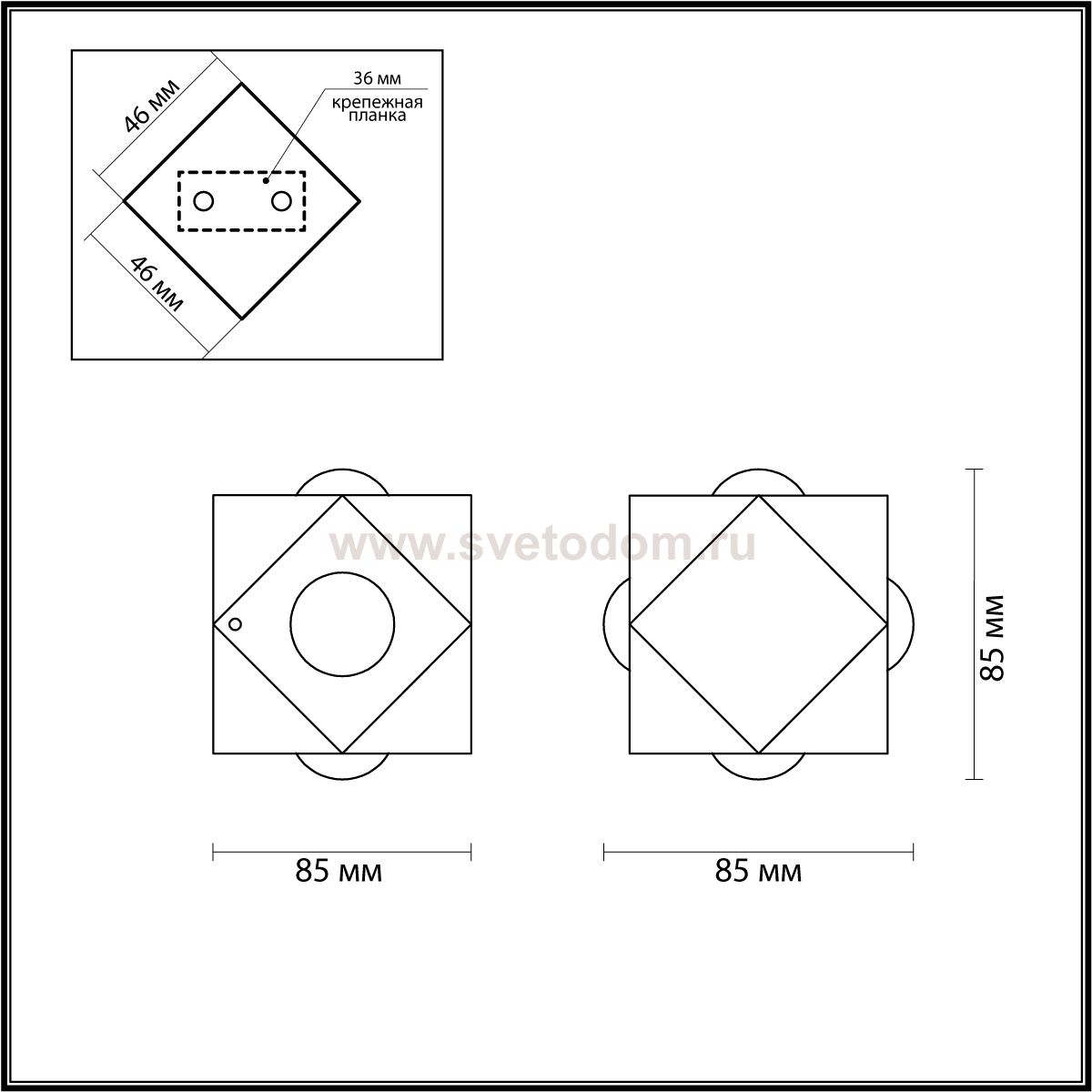 Настенный светильник Odeon light 4218/8WL DIAMANTA