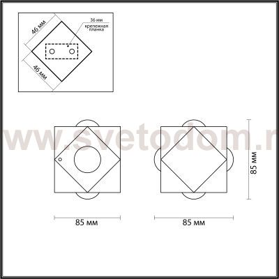 Настенный светильник Odeon light 4218/8WL DIAMANTA