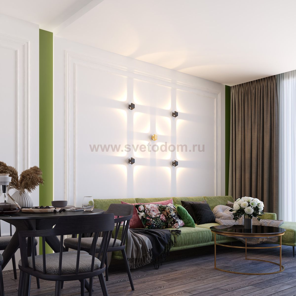 Настенный светильник Odeon light 4218/8WL DIAMANTA