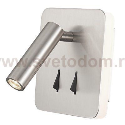 Настенный спот Nickel Square Spot Wall Lamp Loft Concept 42.200-2