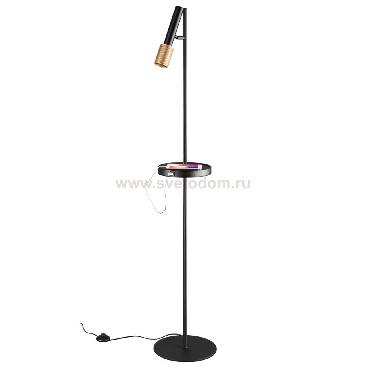 Торшер с полкой / USB Odeon light 4240/1F MEHARI