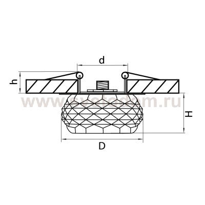 Светильник встраиваемый Lightstar 4254 Cesare