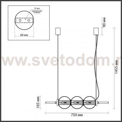 Подвесной светильник Odeon light 4273/3 FRANCESCA