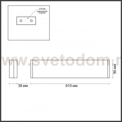 Настенный светильник Odeon light 4295/20WL FRAMANT