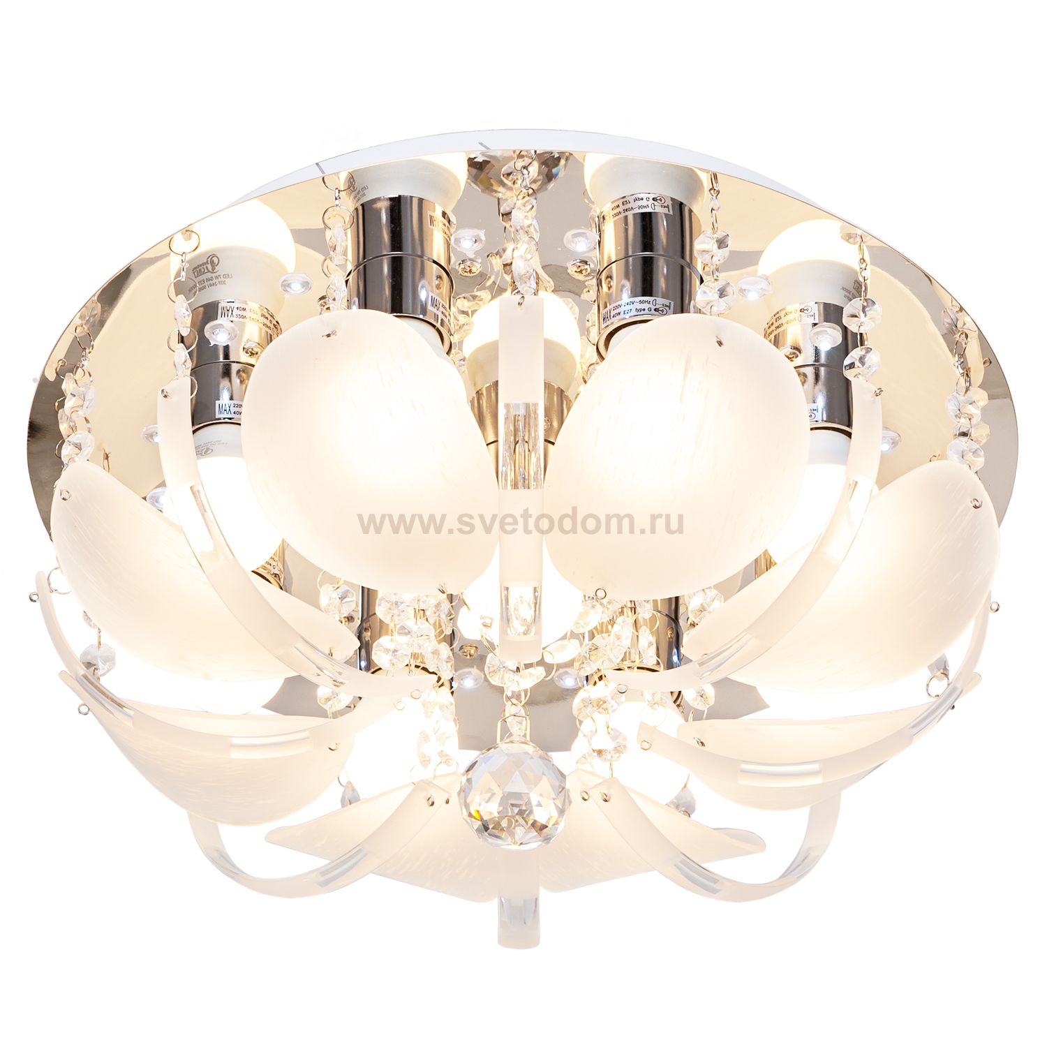 Потолочный светильник Экономсвет 4297/9CR RC WTLED