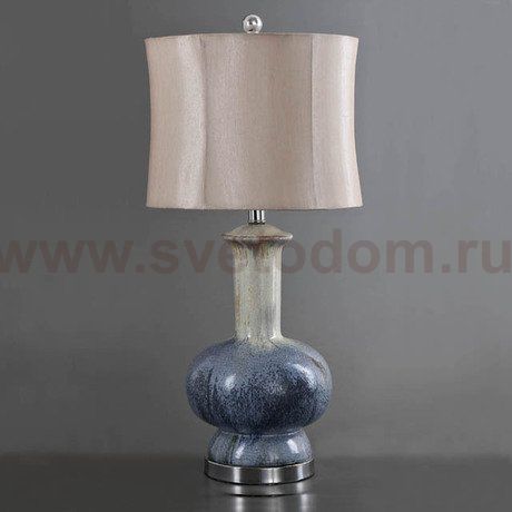 Настольная лампа La Zen керамическая Loft Concept 43.009.CR.BL.T1B