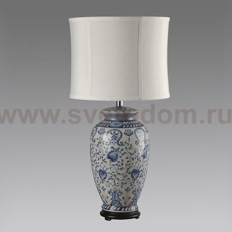 Настольная лампа Синий орнамент Loft Concept 43.010.CR.BL.T1B