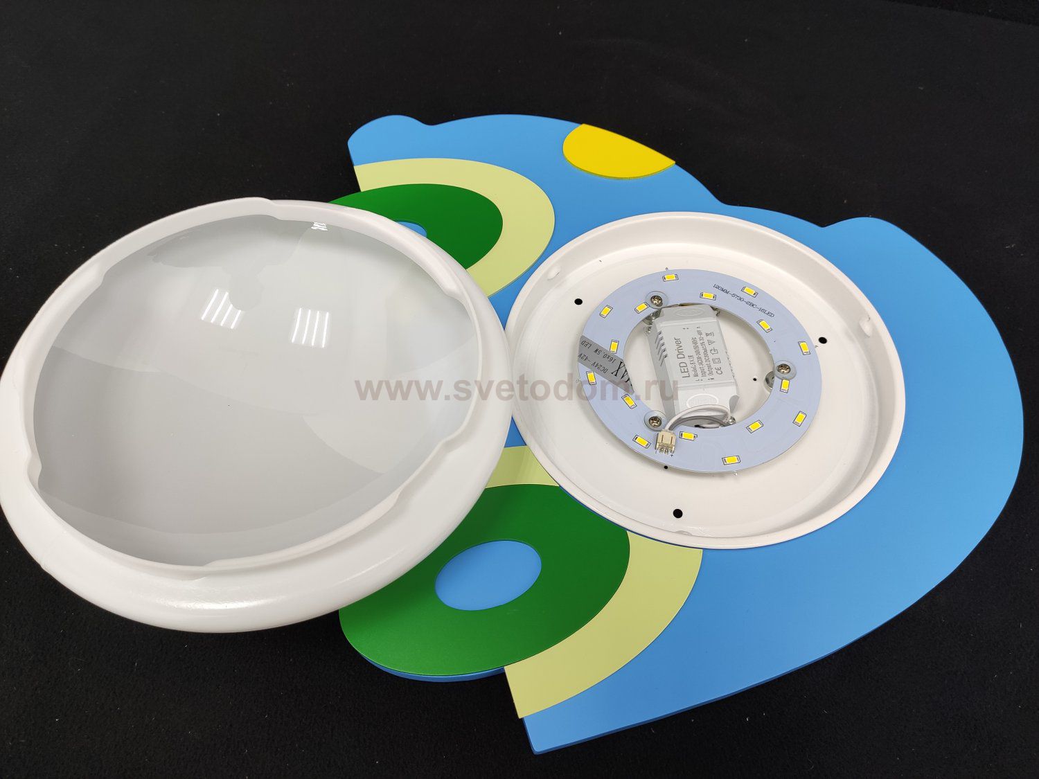 Настенный детский светильник синий автомобиль 43012/1wBL Gerhort