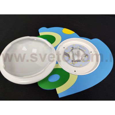 Настенный детский светильник синий автомобиль 43012/1wBL Gerhort