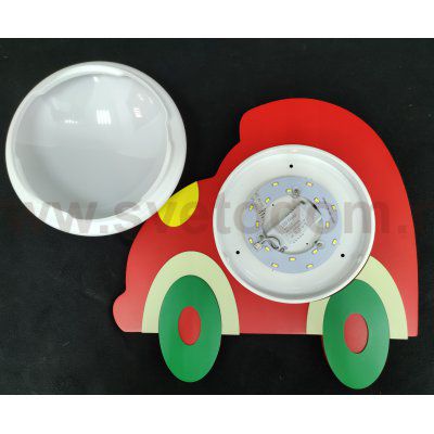 Настенный детский светильник красный автомобиль 43012/1wRD Gerhort