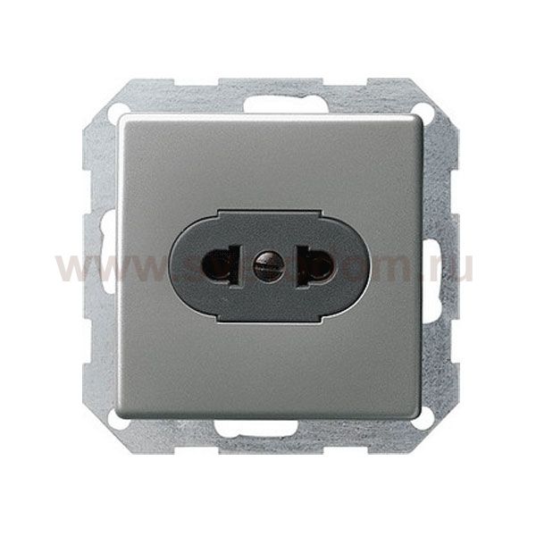 Gira E22 Сталь Розетка 
