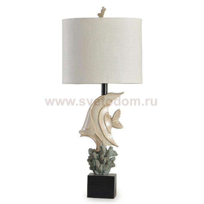 Настольная лампа Рыбка с кораллом Loft Concept 43.025.CR.BL.T1B