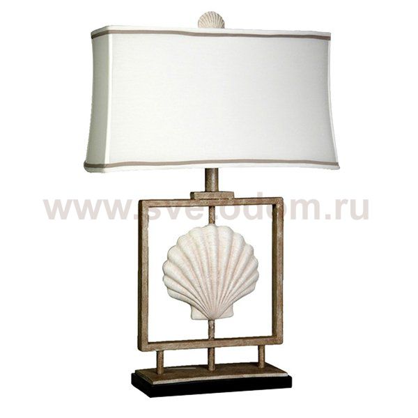 Настольная лампа White shell Loft Concept 43.030.CR.BL.T1B