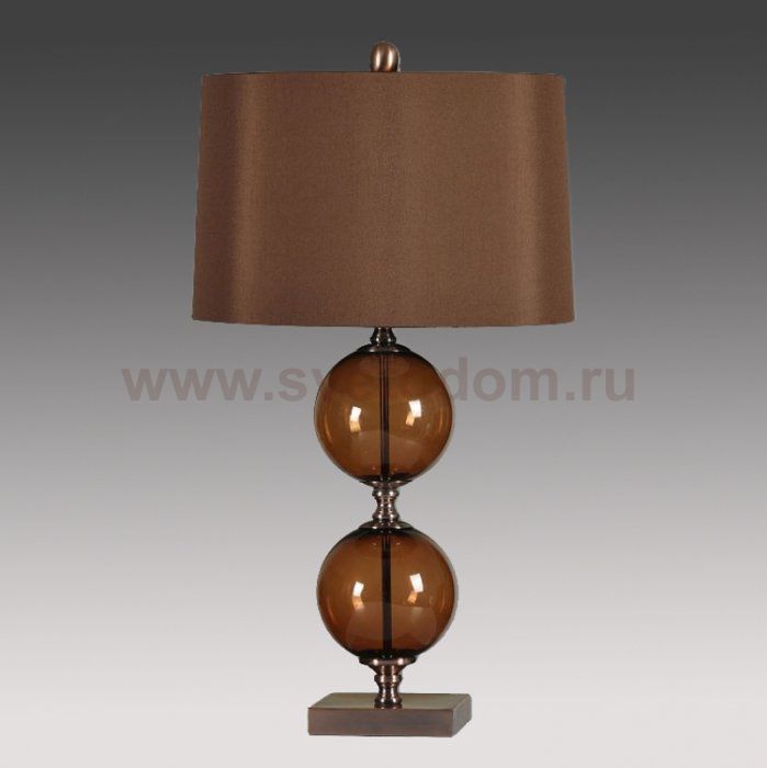 Настольная лампа Brown Glass Loft Concept 43.049.CR.BL.T1B