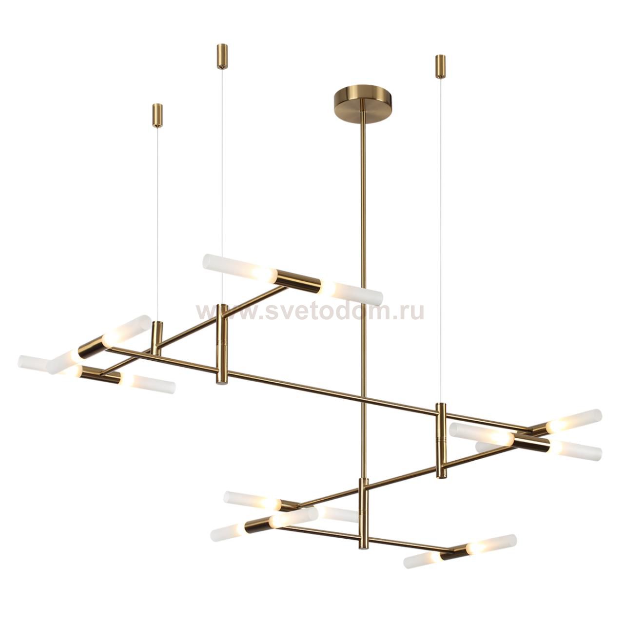 4306/16 HIGHTECH ODL26 Потолочный светильник  бронзовый/акрилл/металл IP20  G9 40W *16 180°  220V SOHO