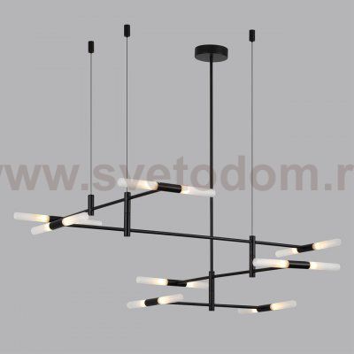 4307/16 HIGHTECH ODL26 Потолочный светильник  черный/акрилл/металл IP20  G9 40W *16 180°  220V SOHO