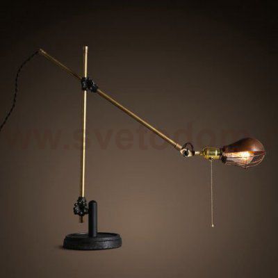Настольный светильник Steampunk Extension Pole Table 2 Loft Concept 43.094.MT.BL.T1B