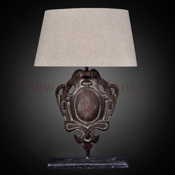 Настольная лампа RH Parisian Iron Shield Table Lamp Loft Concept 43.109