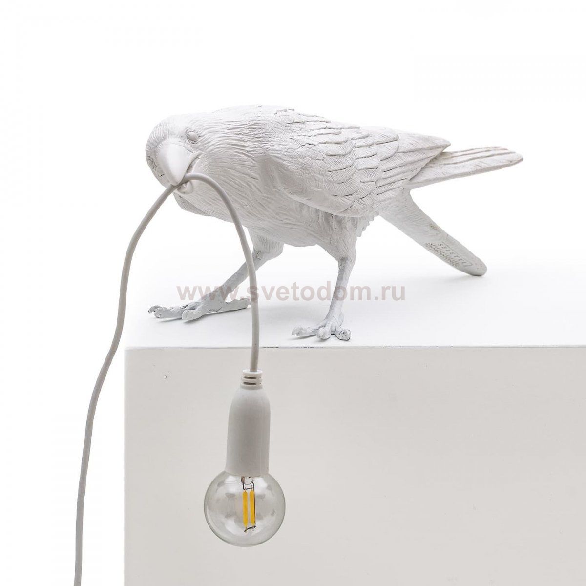 Настольная лампа Seletti Bird Lamp White Playing Loft Concept 43.14733