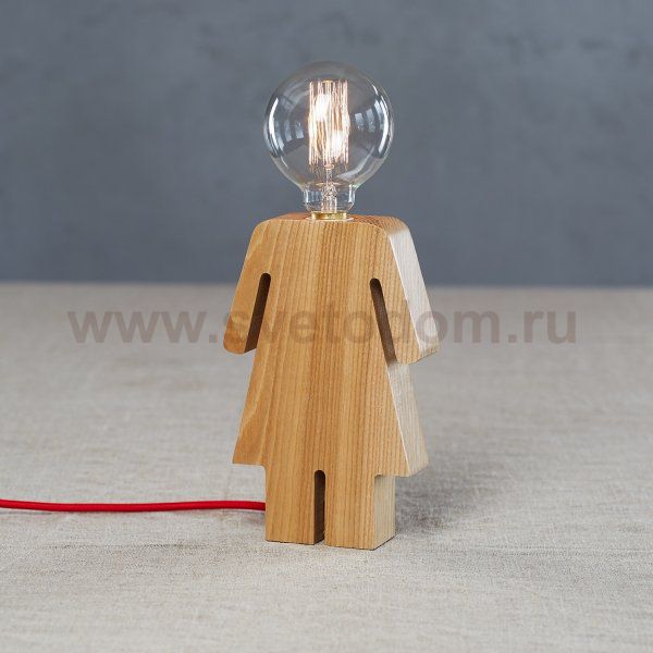 Настольная лампа Wooden Girl Loft Concept 43.214.СH.20.ART