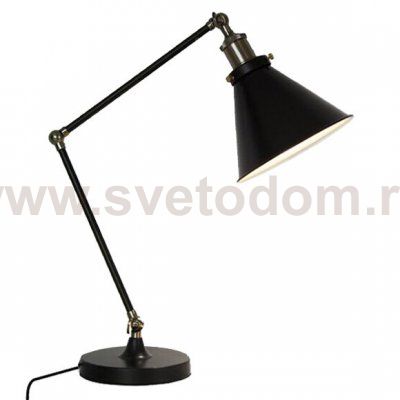 Настольная лампа Cone 20th c.Factory Filament Table Lamp Black Loft Concept 43.227
