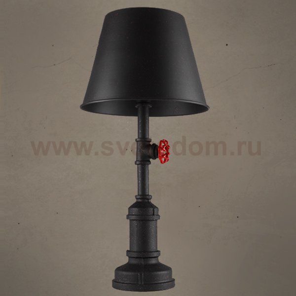 Настольная лампа Table Lamp Red Water Tap Cone Loft Concept 43.228.GL.TR.LSL
