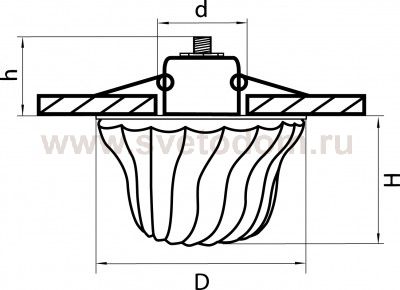 Светильник встраиваемый Lightstar 4324 ALTA