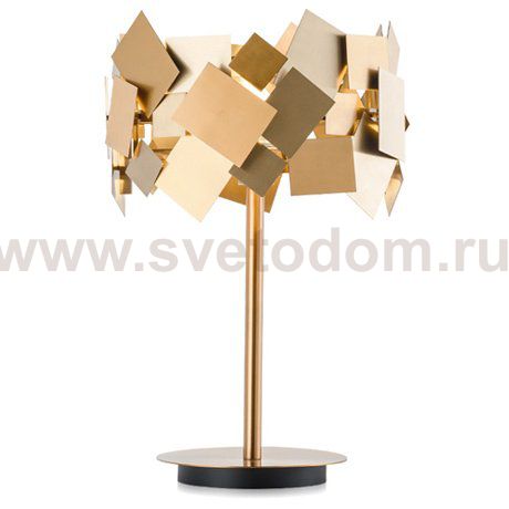 Настольная лампа Gold Plate Table Lamp Loft Concept 43.262.СH.20.ART