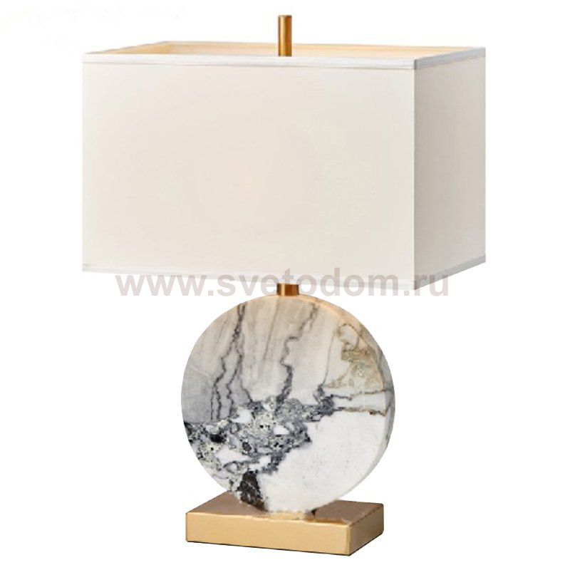 Настольная лампа Lua Grande Table Lamp gray marble Loft Concept 43.343