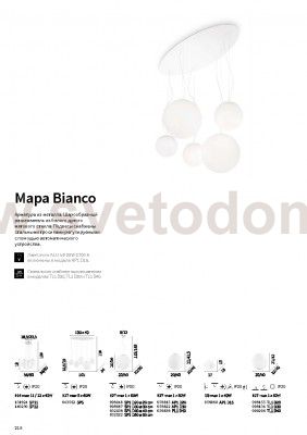 Ideal Lux MAPA BIANCO SP5