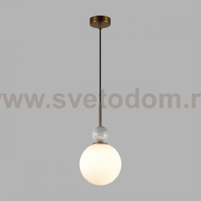 4359/1A MIDCENT ODL26 Подвесной светильник  бронзовый/белый/камень/металл IP20 E14 40W  220-240V LOLLA