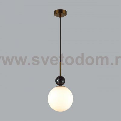 4361/1A MIDCENT ODL26 Подвесной светильник  бронзовый/белый/камень/металл IP20 E14 40W  220-240V LOLLA